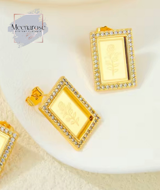 Turkish Antique Rose Studs