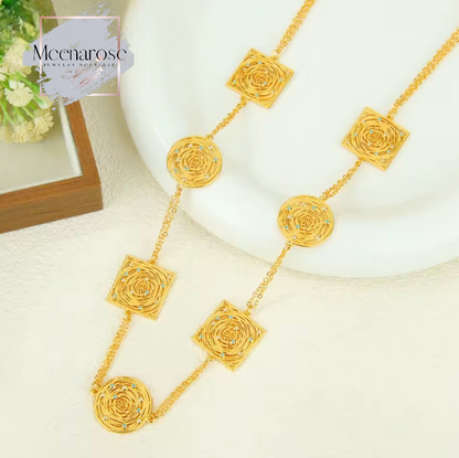 Spiral Long Necklace