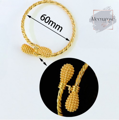 Screw Twisted Chain Bangle