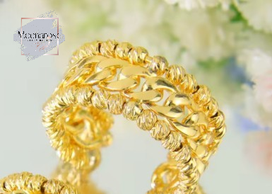 Braid and Beads Bangle set