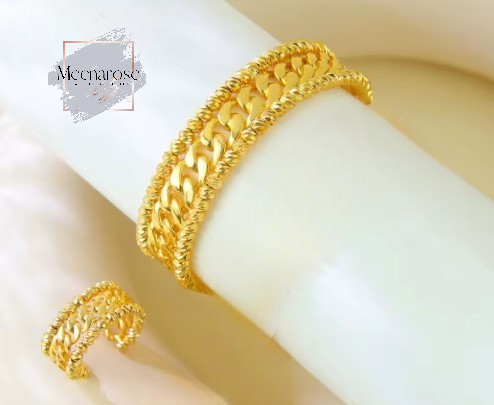 Braid and Beads Bangle set