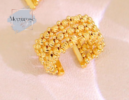 Beaded Open Side Bangle